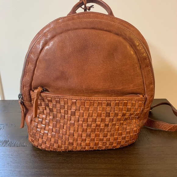Vilenca Holland Woven Leather Backpack 